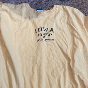 Yellow iowa athletics shirt